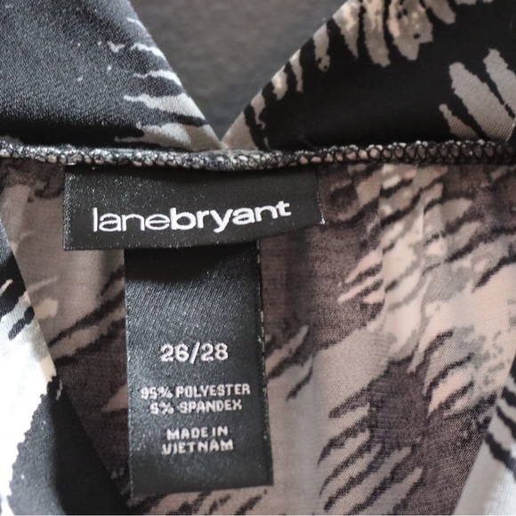 Lane Bryant, black and white/grey tops with diamond area of sparkles, size 26/28 - Picture 4 of 7